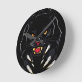 ブラックパンサー ラウンド壁時計 (傾斜)