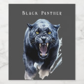 ブラックパンサー ワインラベル (シングルラベル)