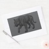 ブラックパンサー 長方形シール (封筒)