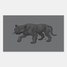 ブラックパンサー 長方形シール