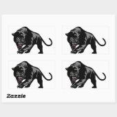 ブラックパンサー 長方形シール (シート)