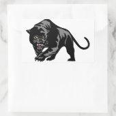 ブラックパンサー 長方形シール (バッグ)