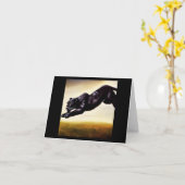 ブラックパンサー(1)野良猫 カード (黄色い花)