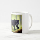 ブラックパンサー(4)野良猫 コーヒーマグカップ (正面右)