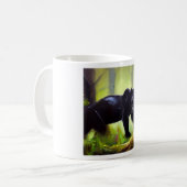 ブラックパンサー(4)野良猫 コーヒーマグカップ (正面左)