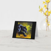 ブラックパンサー(5)野良猫 カード (黄色い花)