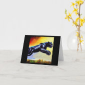 ブラックパンサー(6)野良猫 カード (黄色い花)