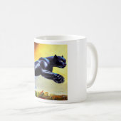 ブラックパンサー(6)野良猫 コーヒーマグカップ (正面右)