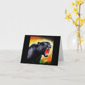 ブラックパンサー(7)野良猫 カード (黄色い花)