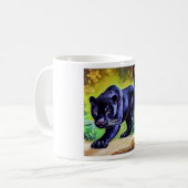 ブラックパンサー(8)野良猫 コーヒーマグカップ (正面左)