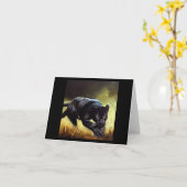 ブラックパンサー(9)野良猫 カード (黄色い花)