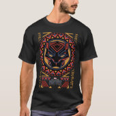 ブラックパンサー | Panther頭部の部族模様 Tシャツ (正面)