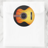 ブラックパーソナライズされたアコースティックギター ラウンドシール (バッグ)