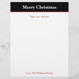 ブラックパーソナライズされたクリスマスホリデイスタフィック
