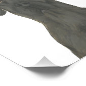 ブラックパーソナライズされたグレートダネアート フォトプリント (角)