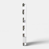 ブラックパーソナライズされたピットブルホワフドッグ Case-Mate iPhoneケース (裏面 / 左)