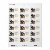 ブラックパーソナライズされたミニピグ住所 シール (フルシート)