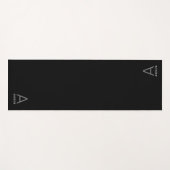 ブラックパーソナライズされたヨガマットスモールモノグラム ヨガマット (正面(横))