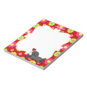 ブラックパーソナライズされたラブラドールパピー ノートパッド (回転)