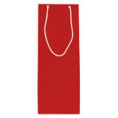 ブラックパーソナライズされたレッド氏とブラックはっきりしたレッド ワインギフトバッグ (裏面)