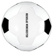 ブラックパーソナライズされた名前をカスタムするスポーツチームの多様性 サッカーボール (回転)