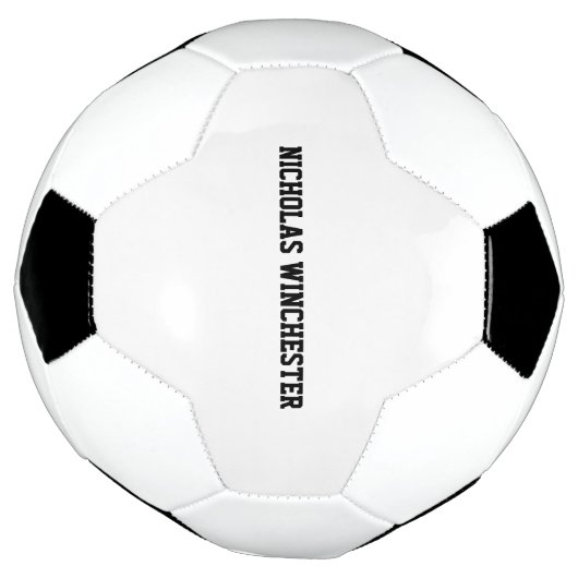 ブラックパーソナライズされた名前をカスタムするスポーツチームの多様性 サッカーボール (回転)