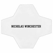 ブラックパーソナライズされた名前をカスタムするスポーツチームの多様性 サッカーボール (フラット)