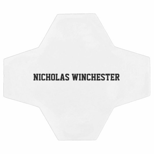 ブラックパーソナライズされた名前をカスタムするスポーツチームの多様性 サッカーボール (フラット)