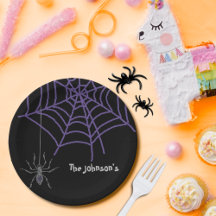 ブラックパーソナライズされた紙プレートとシークインフェイクズ