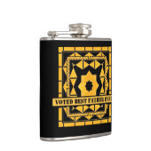 ブラックパーソナライズされた・オッチャー・ファザーズ・デイ・フラスコ フラスク (右)