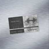 ブラックパーソナルトレーナー筋裂け筋男 マグネット名刺 (インサイチュ)