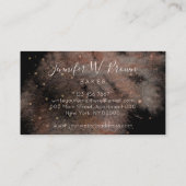 ブラックパーティー結婚ズケーキベーカリーパティスリー 名刺 (裏面)