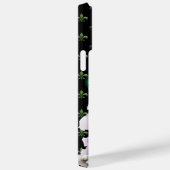 ブラックパープルグリーン金ゴールドマルディグラスパピードッグ Case-Mate iPhoneケース (裏面 / 右)