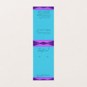 ブラックパープルティール(緑がかった色)イヤリングセルフスタンドディスプレイカード 名刺 (外部フラット)