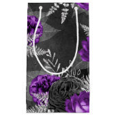 ブラックパープルバラズシルバー葉ズダークガーデン スモールペーパーバッグ (正面)