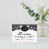 ブラックパープルバララブハロウィンウェディングレセプション エンクロージャーカード (スタンド正面)