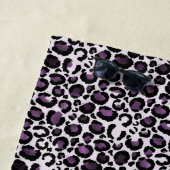 ブラックパープルヒョウ印刷 ビーチタオル (インサイチュ)