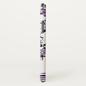 ブラックパープルピーコック&さくらんぼの花アールヌーボー Case-Mate iPhoneケース (裏面/右)