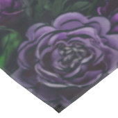 ブラックパープルフローラエレガントなウェディングゴシック テーブルクロス (アングル)