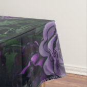 ブラックパープルフローラエレガントなウェディングゴシック テーブルクロス (インサイチュ)
