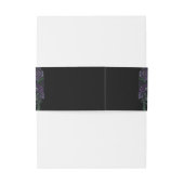 ブラックパープルフローラエレガントなウェディングゴシック 招待状ベリーバンド (裏面例)