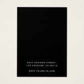 ブラックパープルフローラホルダーイヤリングディスプレイカード (裏面)