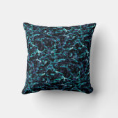 ブラックパープル&ショッキング電気アクアブルー クッション (裏面)