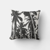 ブラックパームツリーズクッション クッション (正面)
