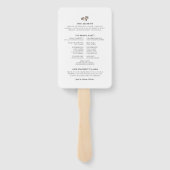 ブラックパーム熱帯結婚のファンプログラム ハンドファン (裏面)