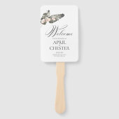 ブラックパーム熱帯結婚のファンプログラム ハンドファン (正面)