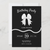 ブラックパールの誕生日 招待状 (正面)