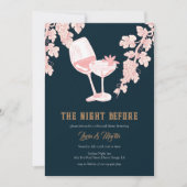 ブラックパールカラーシャンパンリハーサルディナー 招待状 (正面)