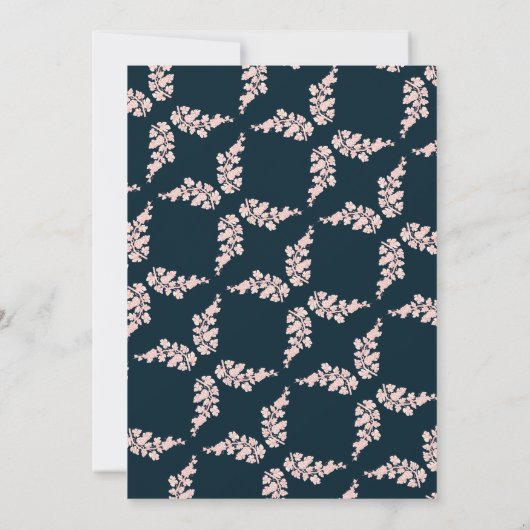 ブラックパールカラーシャンパンリハーサルディナー 招待状 (裏面)