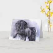 ブラックパールグリーティングカード カード (黄色い花)